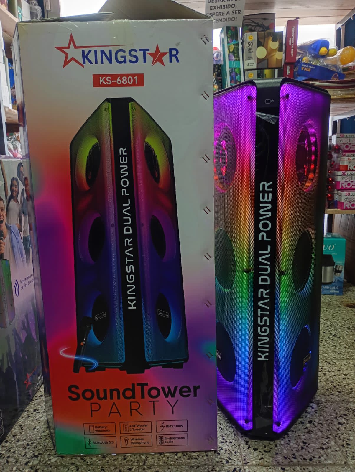 PARLANTE KINGSTAR 4 × 8" (KS-6801)
